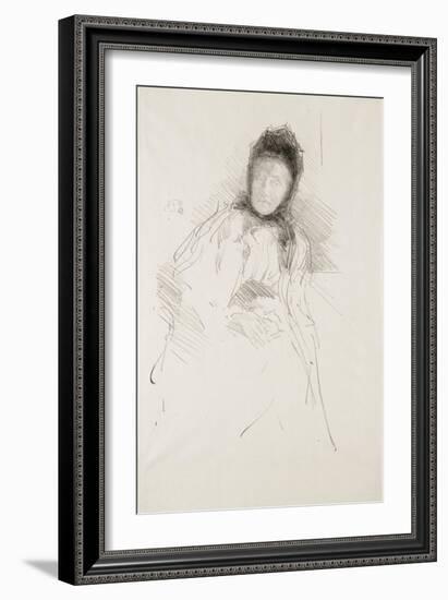 Unfinished Sketch of Lady Haden, 1895-James Abbott McNeill Whistler-Framed Giclee Print