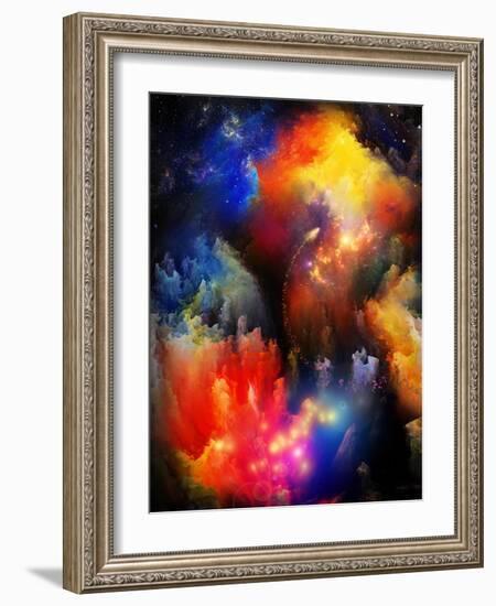 Unfolding Of Fractal Dreams-agsandrew-Framed Art Print