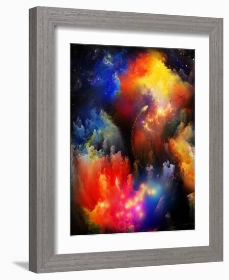 Unfolding Of Fractal Dreams-agsandrew-Framed Art Print