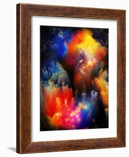 Unfolding Of Fractal Dreams-agsandrew-Framed Art Print