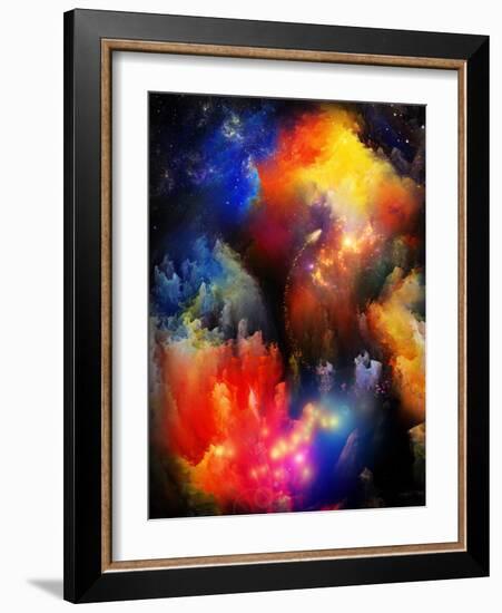 Unfolding Of Fractal Dreams-agsandrew-Framed Art Print