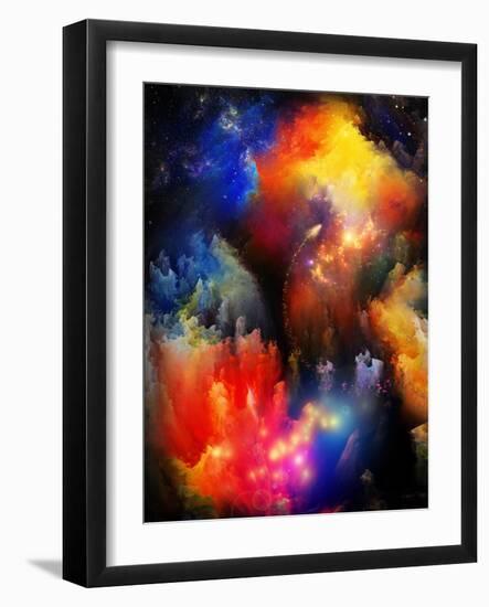 Unfolding Of Fractal Dreams-agsandrew-Framed Art Print