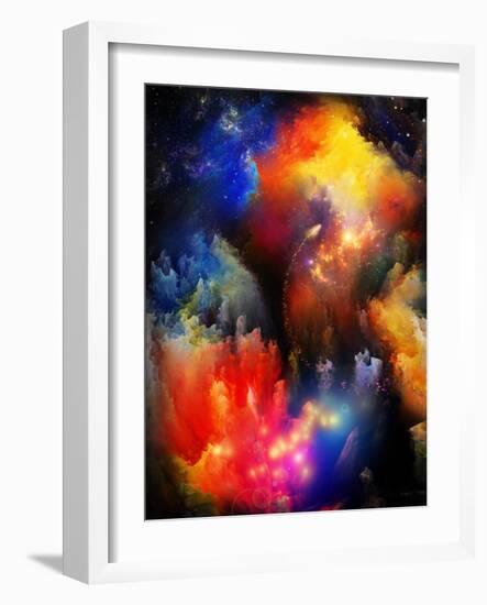 Unfolding Of Fractal Dreams-agsandrew-Framed Art Print