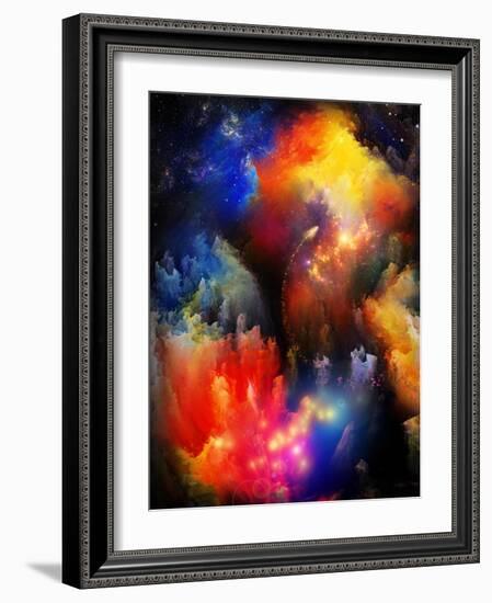 Unfolding Of Fractal Dreams-agsandrew-Framed Art Print