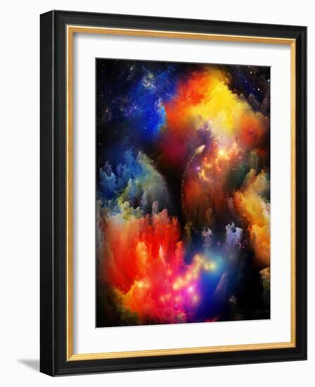 Unfolding Of Fractal Dreams-agsandrew-Framed Art Print