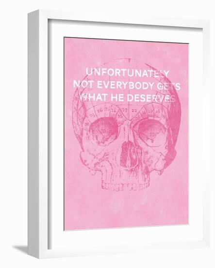Unfortunately Not Everybody Gets What He Deserves-Hannes Beer-Framed Art Print