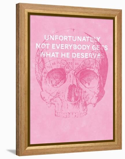 Unfortunately Not Everybody Gets What He Deserves-Hannes Beer-Framed Stretched Canvas