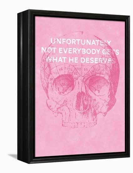 Unfortunately Not Everybody Gets What He Deserves-Hannes Beer-Framed Stretched Canvas