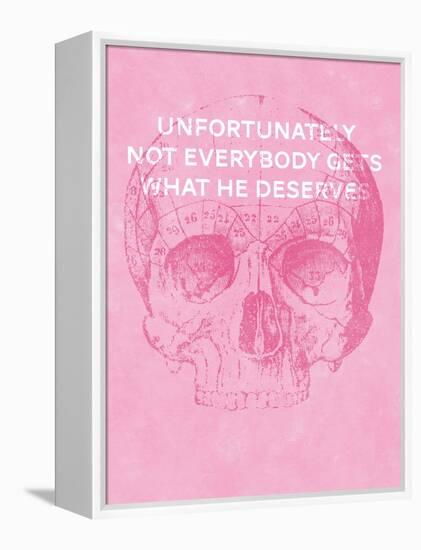 Unfortunately Not Everybody Gets What He Deserves-Hannes Beer-Framed Stretched Canvas