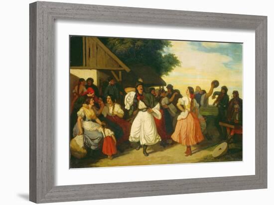 Ungarische Bauernhochzeit-Károly Lotz-Framed Giclee Print