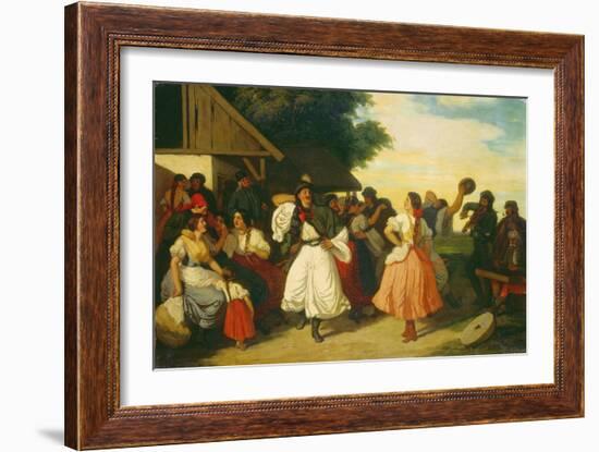 Ungarische Bauernhochzeit-Károly Lotz-Framed Giclee Print