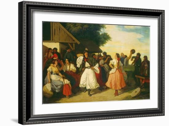 Ungarische Bauernhochzeit-Károly Lotz-Framed Giclee Print