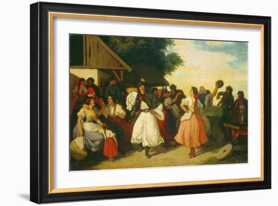 Ungarische Bauernhochzeit-Károly Lotz-Framed Giclee Print