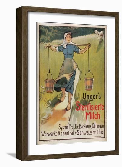 Unger's Sterilized Milk-Hermann Behrens-Framed Art Print