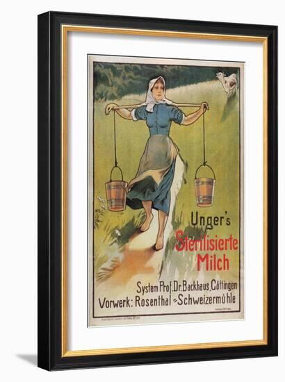 Unger's Sterilized Milk-Hermann Behrens-Framed Art Print