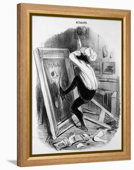 'Ungrateful Country, You Shall Not Have My Masterpiece', 1840 (Litho)-Honore Daumier-Framed Premier Image Canvas