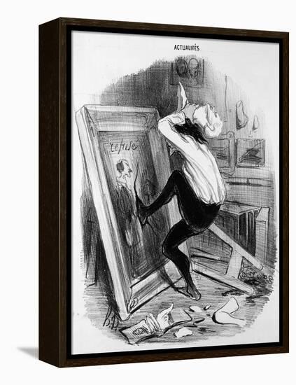 'Ungrateful Country, You Shall Not Have My Masterpiece', 1840 (Litho)-Honore Daumier-Framed Premier Image Canvas