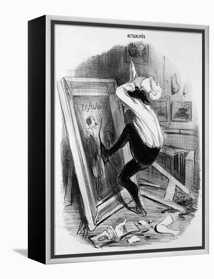 'Ungrateful Country, You Shall Not Have My Masterpiece', 1840 (Litho)-Honore Daumier-Framed Premier Image Canvas