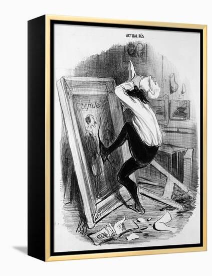 'Ungrateful Country, You Shall Not Have My Masterpiece', 1840 (Litho)-Honore Daumier-Framed Premier Image Canvas