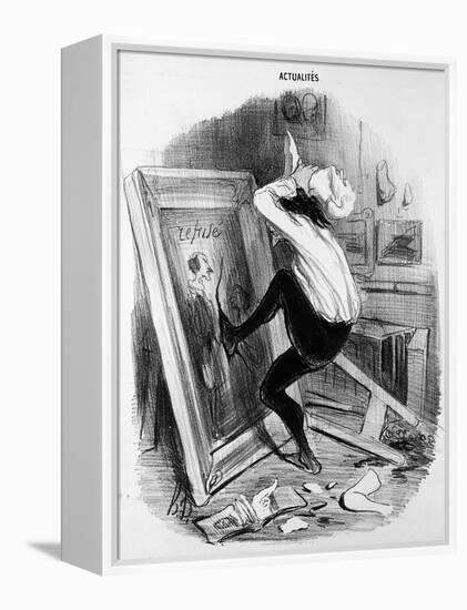 'Ungrateful Country, You Shall Not Have My Masterpiece', 1840 (Litho)-Honore Daumier-Framed Premier Image Canvas
