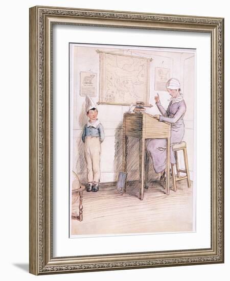 Unhappy Boy, are You Ashamed of Yourself?-Hugh Thomson-Framed Giclee Print