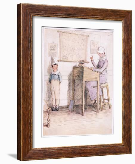 Unhappy Boy, are You Ashamed of Yourself?-Hugh Thomson-Framed Giclee Print