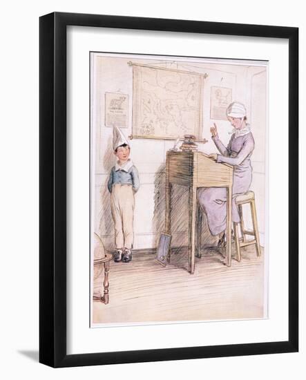 Unhappy Boy, are You Ashamed of Yourself?-Hugh Thomson-Framed Giclee Print