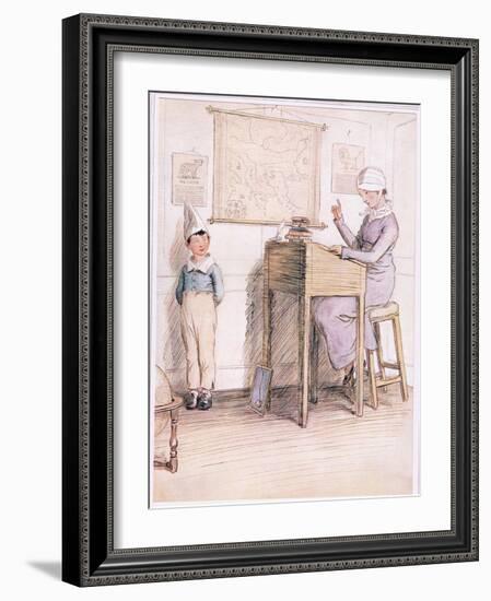 Unhappy Boy, are You Ashamed of Yourself?-Hugh Thomson-Framed Giclee Print