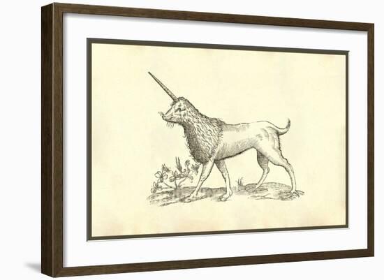 Unicorn (Camphurch Effigies)-Ulisse Aldrovandi-Framed Art Print