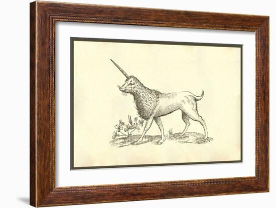 Unicorn (Camphurch Effigies)-Ulisse Aldrovandi-Framed Art Print