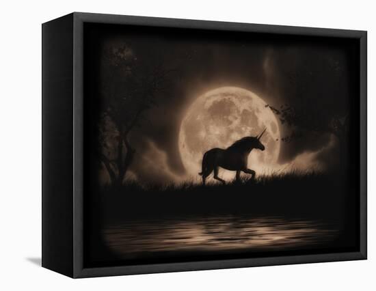 Unicorn Dreams-Julie Fain-Framed Stretched Canvas