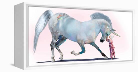 Unicorn Kiss-Nancy Tillman-Framed Stretched Canvas