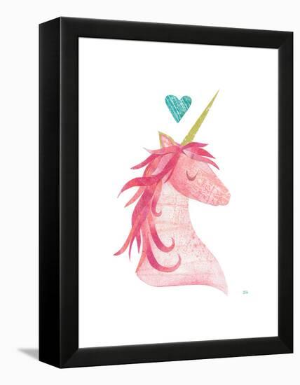Unicorn Magic I Heart-Melissa Averinos-Framed Stretched Canvas
