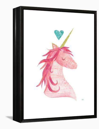 Unicorn Magic I Heart-Melissa Averinos-Framed Stretched Canvas