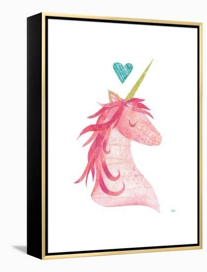 Unicorn Magic I Heart-Melissa Averinos-Framed Stretched Canvas