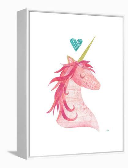 Unicorn Magic I Heart-Melissa Averinos-Framed Stretched Canvas