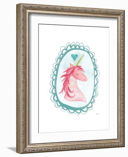 Unicorn Magic I with Border-Melissa Averinos-Framed Art Print