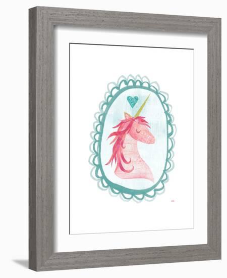 Unicorn Magic I with Border-Melissa Averinos-Framed Art Print