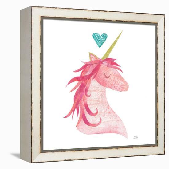 Unicorn Magic II Heart Sq-Melissa Averinos-Framed Stretched Canvas
