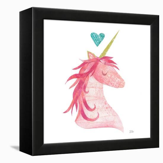 Unicorn Magic II Heart Sq-Melissa Averinos-Framed Stretched Canvas