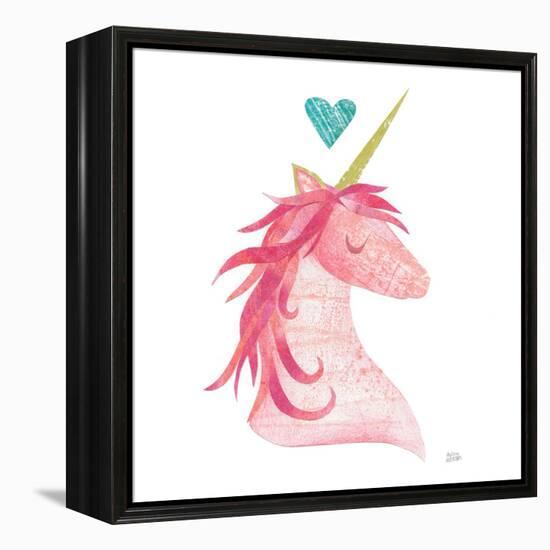 Unicorn Magic II Heart Sq-Melissa Averinos-Framed Stretched Canvas