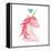 Unicorn Magic II Heart Sq-Melissa Averinos-Framed Stretched Canvas