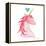 Unicorn Magic II Heart Sq-Melissa Averinos-Framed Stretched Canvas