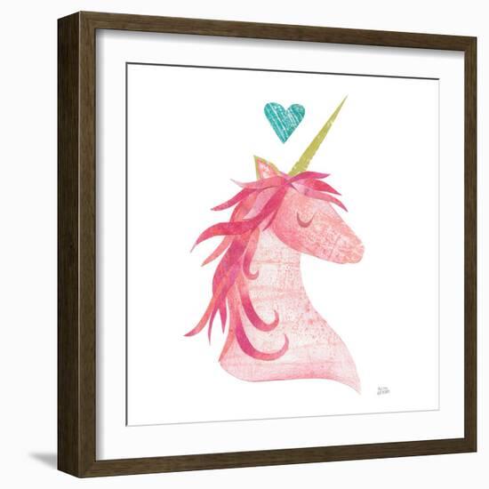 Unicorn Magic II Heart Sq-Melissa Averinos-Framed Premium Giclee Print