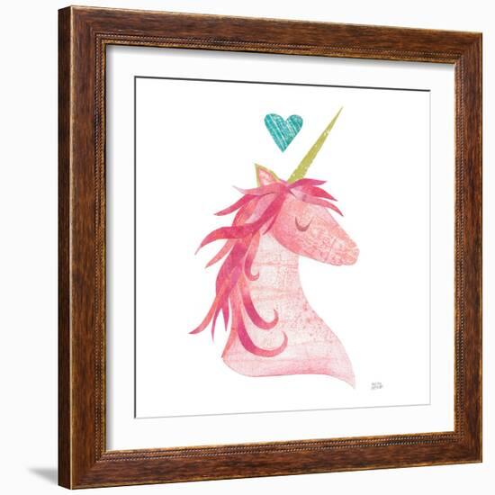 Unicorn Magic II Heart Sq-Melissa Averinos-Framed Premium Giclee Print