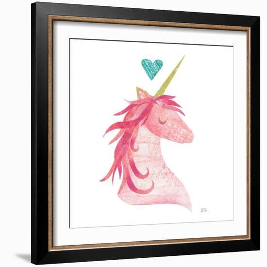 Unicorn Magic II Heart Sq-Melissa Averinos-Framed Premium Giclee Print