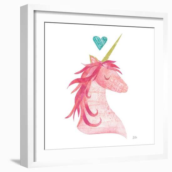 Unicorn Magic II Heart Sq-Melissa Averinos-Framed Premium Giclee Print