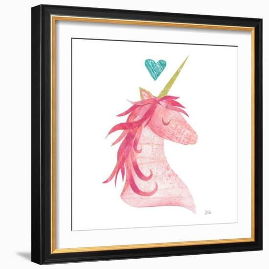 Unicorn Magic II Heart Sq-Melissa Averinos-Framed Premium Giclee Print