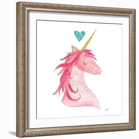 Unicorn Magic II Heart Sq-Melissa Averinos-Framed Art Print