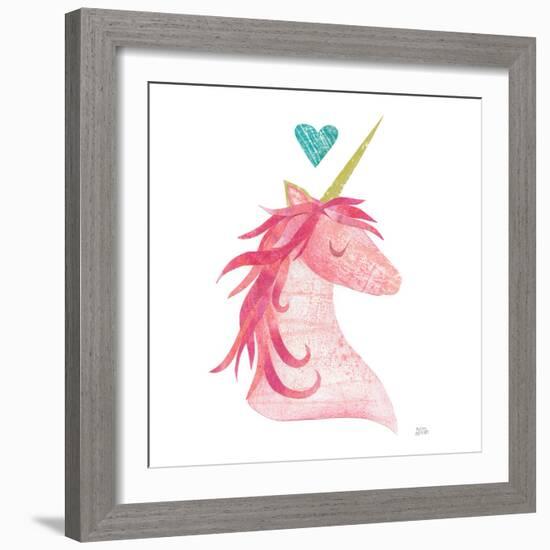 Unicorn Magic II Heart Sq-Melissa Averinos-Framed Art Print